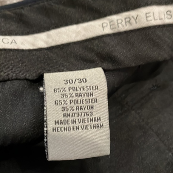 Perry Ellis America Mens Navy Dress Pants 30 X 30 - Picture 7 of 8